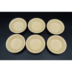 Fiesta Fiestaware Ivory Fruit Berry Bowl 5 In Made in USA Homer Laughlin 6PC